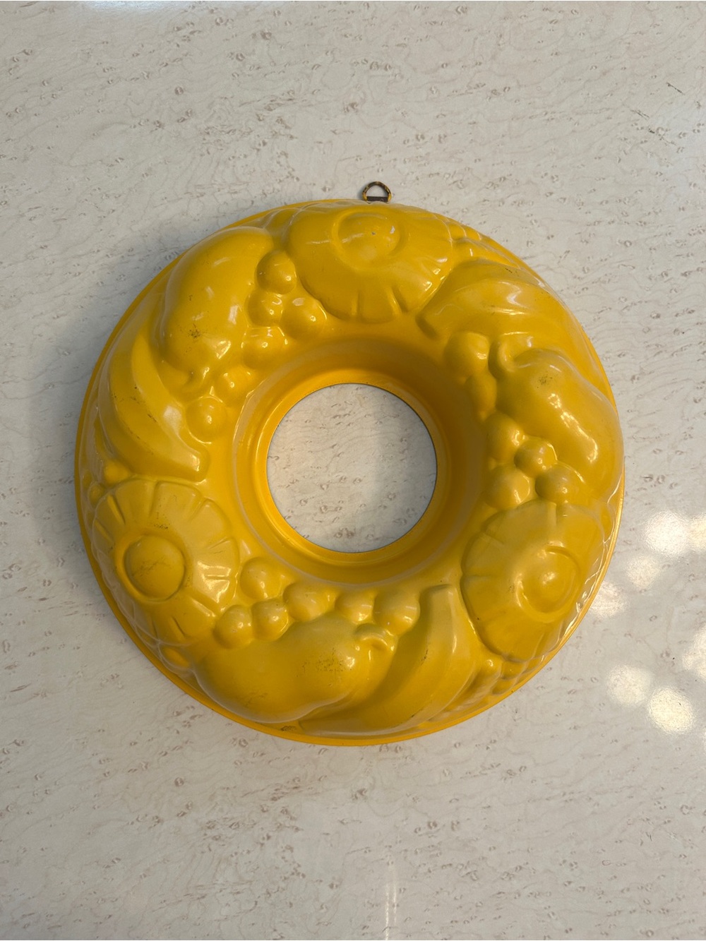 Bright Yellow Floral Ring Mold